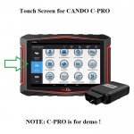 Touch Screen Digitizer Replacement for CANDO C-Pro Scanner